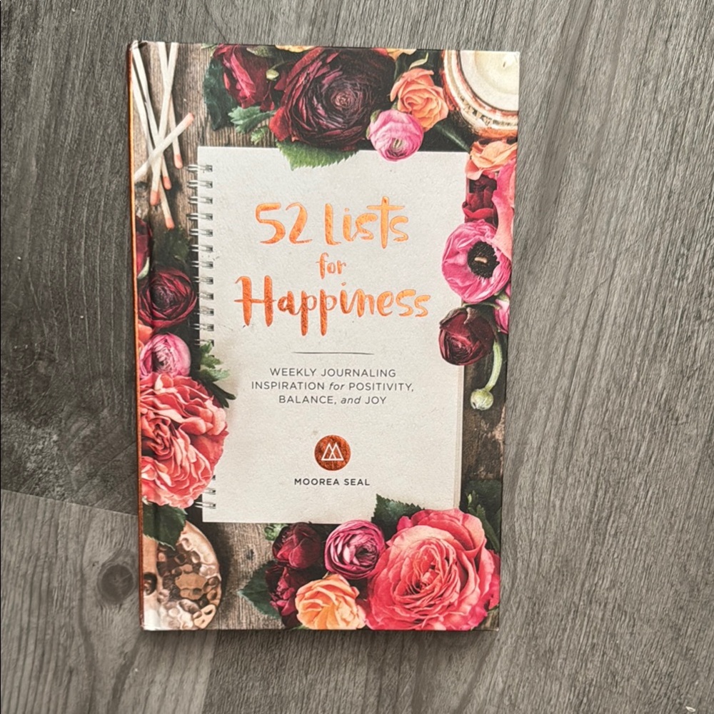 52 Lists for Happiness Journal by Moorea Seal